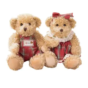 Мягкая и милая пара плюшевых кукол Тедди Беар, высота 30 см, длина 30 см Mise