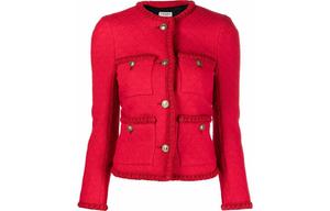 Куртка женская Saint Laurent на пуговицах, красный