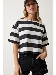 Футболка Happiness Istanbul, черный/белый