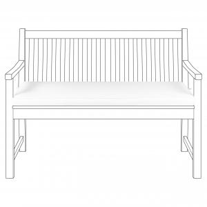 ПОДУШКИ ДЛЯ СКАМЕЙКИ Подушки White Vivara Beliani, белый