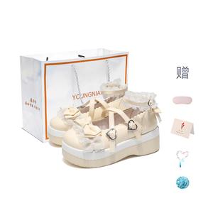 Yang Nianhua Туфли Мэри Джейн для женщин абрикосовые с подарочной упаковкой, цвет Apricot[Box](Gift Included)