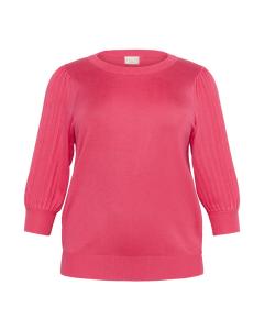 Свитер KAFFE CURVE Loni, розовый