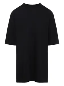 Хлопковая футболка с коротким рукавом Rick Owens, черный