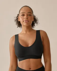 Бюстгальтер без косточек с эластичными чашками и широкими бретелями Naturana, черный