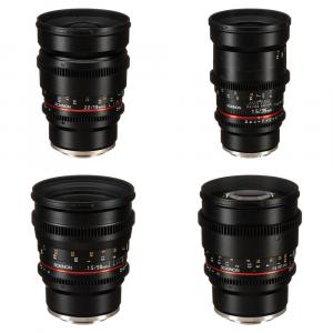 Комплект объективов Rokinon Cine DS 16, 35, 50, 85 мм для крепления Sony E