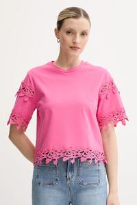 Хлопковая футболка Morgan, розовый