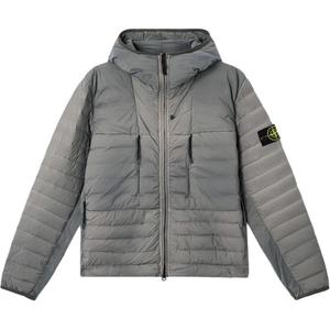 Куртка утепленная с капюшоном STONE ISLAND, Cement