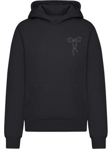 Mister Tee Худи "Bow Oneliner Ladies Fluffy Hoody" черного цвета