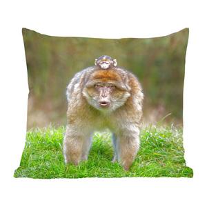 MuchoWow декоративная подушка диванная подушка для гостиной декоративная подушка 40x40 см животное - обезьяна - малыш - чехлы на диванные подушки - без наполнителя