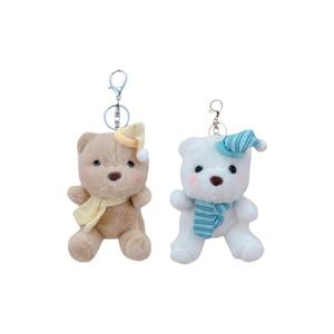 Плюшевый кулон в виде мишки с шарфом, высота 12 см MIC RABBIT