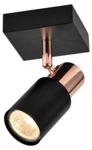 Потолочный светильник Nettlife Ahaus 1-flammig, черный - металл - 9 x 15 x 9 см