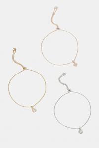 Комплект из 3 браслетов Aldo, золотой