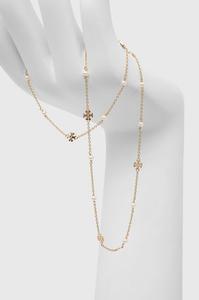 Нежное ожерелье из жемчуга Кира Tory Burch, золотой