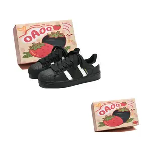 OAOQ Высокие устойчивые к истиранию легкие низкие скейтбордные кроссовки унисекс черные, цвет Black