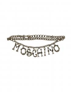 Ремень Couture Moschino, бронзовый