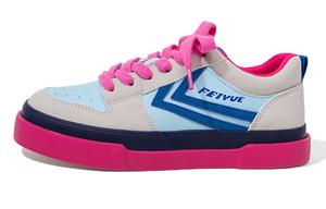 Feiyue Низкие женские кроссовки для скейтбординга, серые, синие, розовые