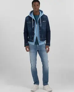 Мужская джинсовая куртка с карманами Replay, темно-синий