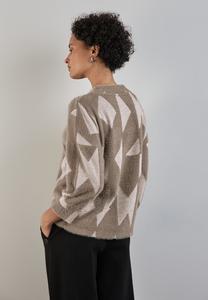 Джемпер FLAUSCHIGES Street One, коричневый