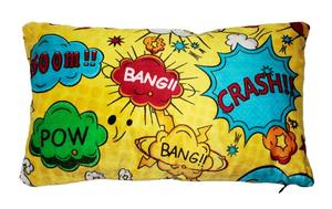 Чехол на подушку плюшевый чехол в стиле комиксов размером примерно 30 х 50 см. Подушка для пикника Haus und Deko