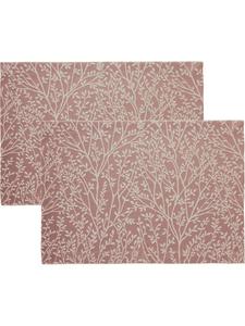 Erwin Müller Жаккардовые, хлопчатобумажные, тканые салфетки, набор из 2 штук, цвет Малага, розовый
