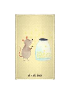 Mr. & Mrs. Panda Мышка-полотенце, звезды, без слов, пастельно-желтого цвета