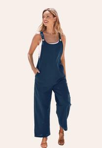 Комбинезон RAVEN TAPERED PINAFORE Cupshe, темно-синий