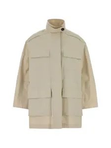Куртка с накладными карманами спереди Brunello Cucinelli, бежевый