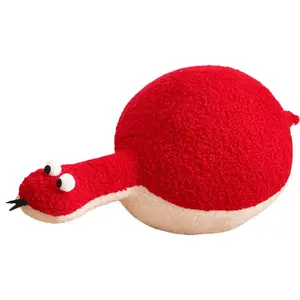 Плюшевая кукла змейка в круглом барабане, высота 45см/60см Handsome, красный