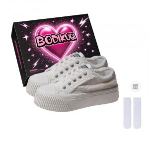 Boldi Kuki Женские кеды из парусины экрю (эксклюзивная коробка + носки), цвет Ecru (Exclusive Box+Socks)