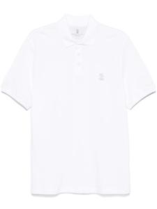 Рубашка поло с логотипом Brunello Cucinelli, белый