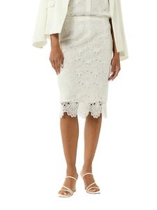 Юбка до колена comma, белый