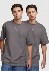 Базовая футболка SMALL SIGNATURE ESSENTIAL TEE 2 PACK Karl Kani, антрацит