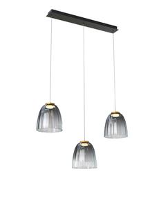 Светодиодная подвесная лампа Wofi, 90x150x22 см, черный/золотой