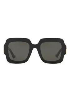 Солнцезащитные очки в массивной оправе Gucci Eyewear, черный