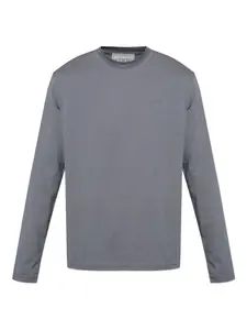 Футболка с длинными рукавами и вышитым логотипом Iceberg, серый