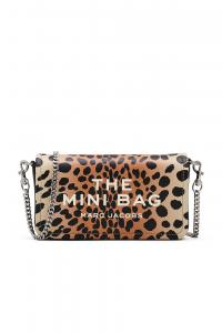 Мини-сумка с цепочкой из кожи гепарда Marc Jacobs, black multi