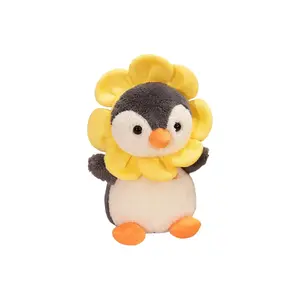 Плюшевая кукла милый пингвин с подсолнухом высота 25см/38см Bitter purchase