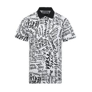 Поло с логотипом VERSACE JEANS COUTURE, белый