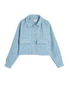 Koton Куртка для межсезонья в пастельно-голубом, светло-голубом цвете