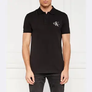 Рубашка поло стандартного кроя Calvin Klein, черный