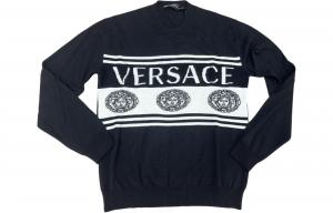 VERSACE Свитер мужской черный