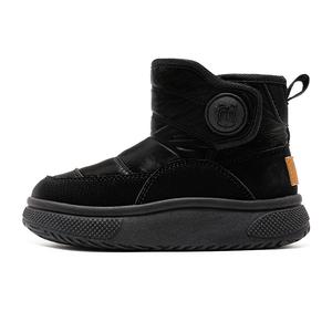 Тонкие утепленные ботинки, легкие, с амортизацией, детские хлопковые ботинки для детей BOBDOG, черный