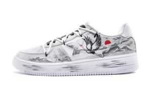 XTEP Кроссовки Air Force One Slip Balance Low Top для скейтбординга, мужские, серо-белые