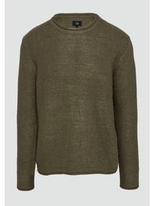 Вязаный свитер цвета 7967_оливковый QS