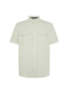 Рубашка на пуговицах классического кроя Signal Pike, светло-серый