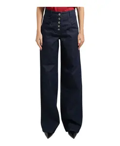 Синие джинсы-палаццо для женщин Patrizia Pepe, синий