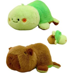 Симпатичный реверсивный плюшевый брелок с пчелой, черепахой, енотом и капибарой высотой 14 см Whoops