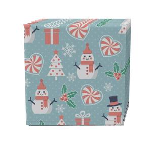 Набор салфеток из 4 шт., 100 % хлопок, 20x20 дюймов, Merry Holiday Designs