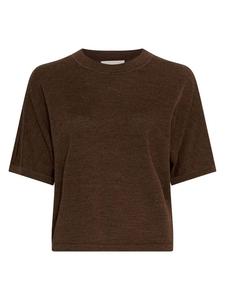 Шерстяной свитер Нема темно-коричневого цвета MOSS COPENHAGEN