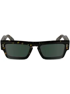 Солнцезащитные очки в прямоугольной оправе Calvin Klein, коричневый